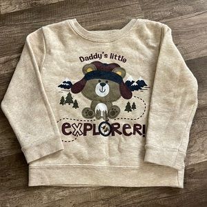 Garanimals, toddler boy, little explorer sweater. Size 24m.